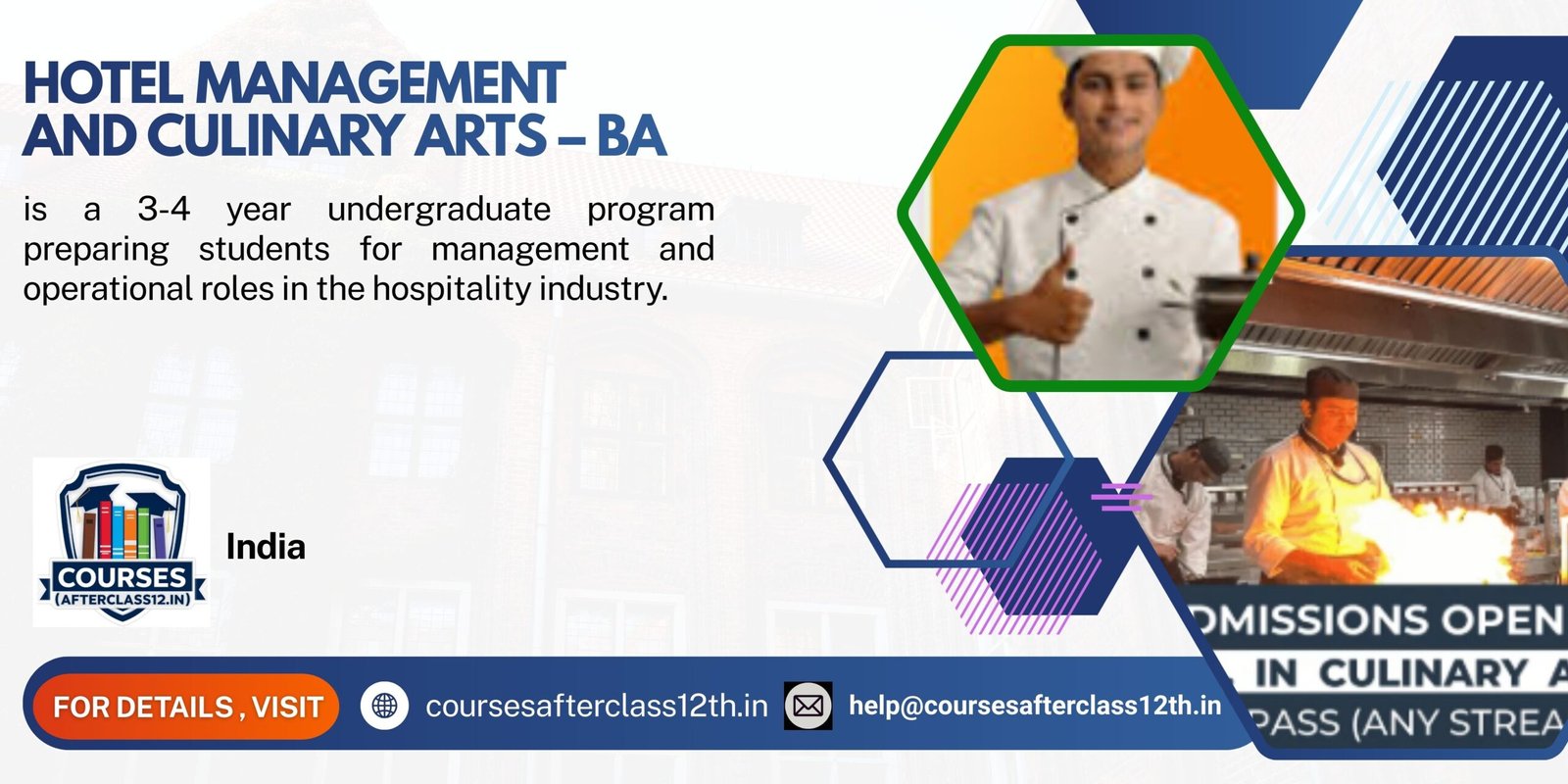 Hotel Management and Culinary Arts - BA