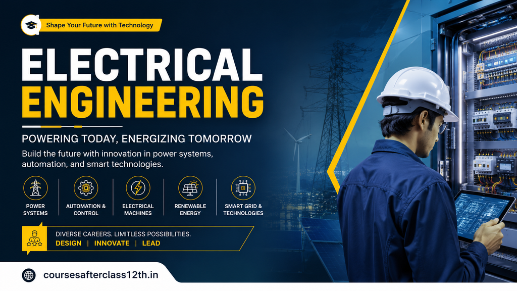 Electrical Engineering course after 12th with power systems and electrical technology