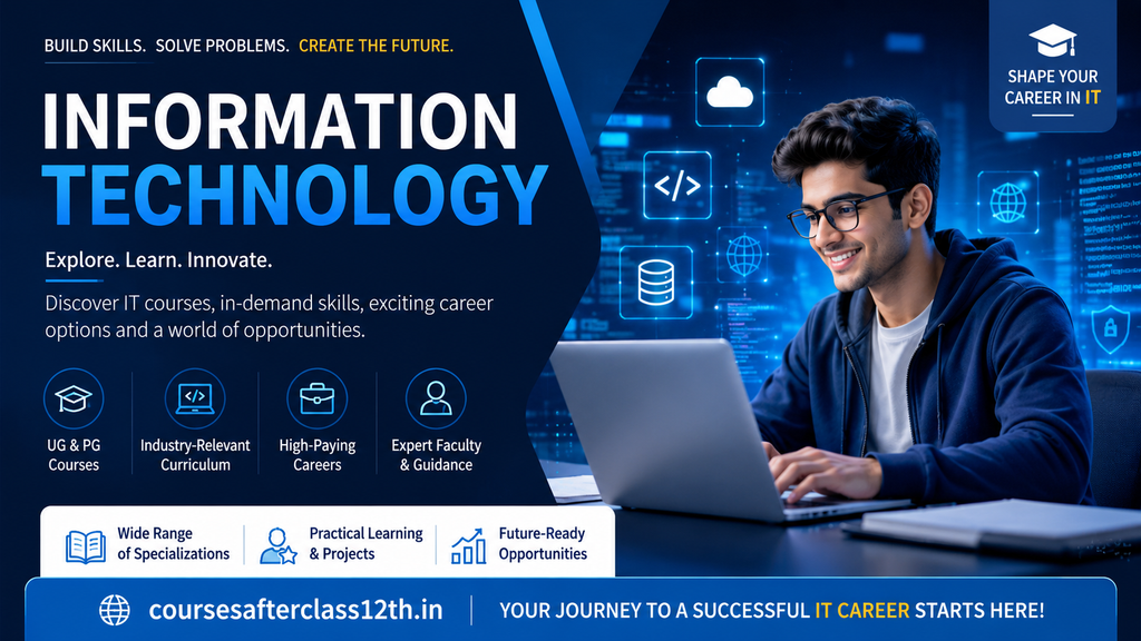 Information Technology courses, skills, career options and opportunities for students after 12th