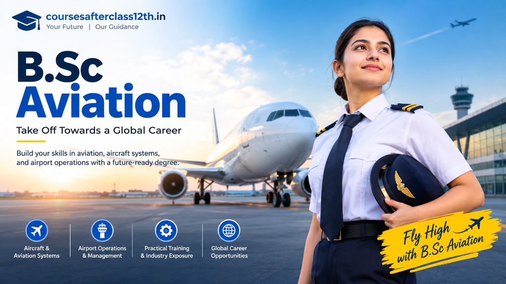 B.Sc Aviation course with aircraft and aviation training