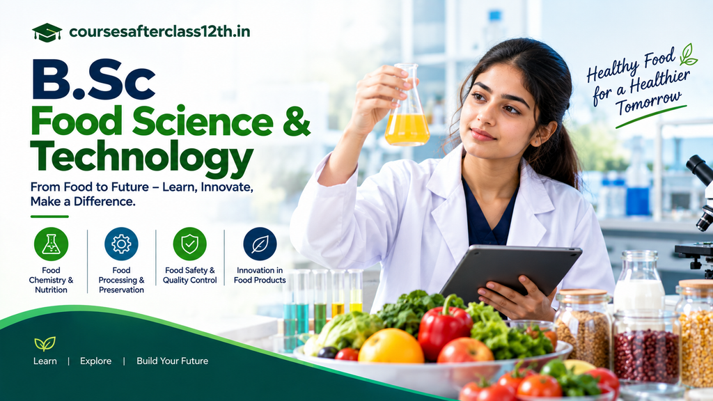 B.Sc Food Science and Technology student in food laboratory
