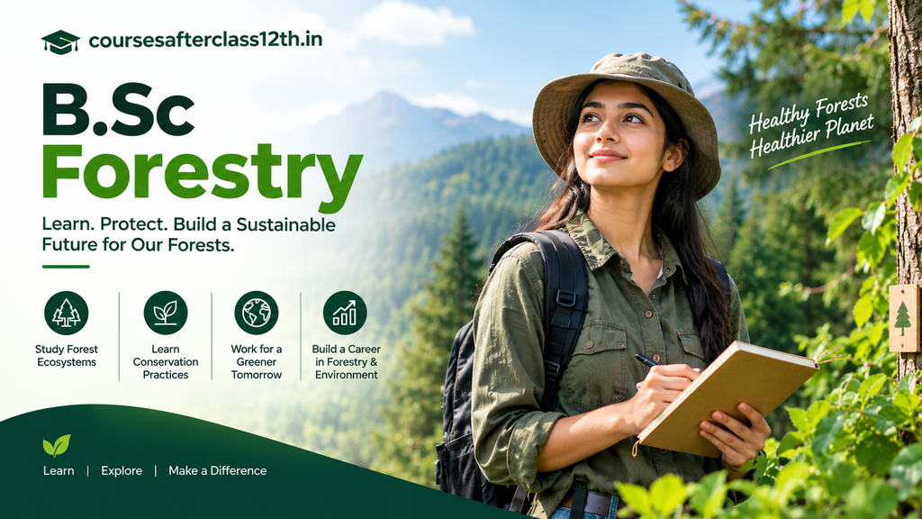 B.Sc Forestry student studying forest conservation
