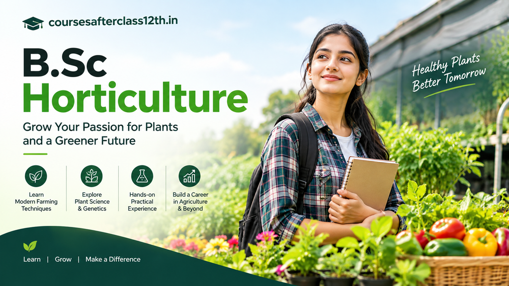 B.Sc Horticulture students learning plant science