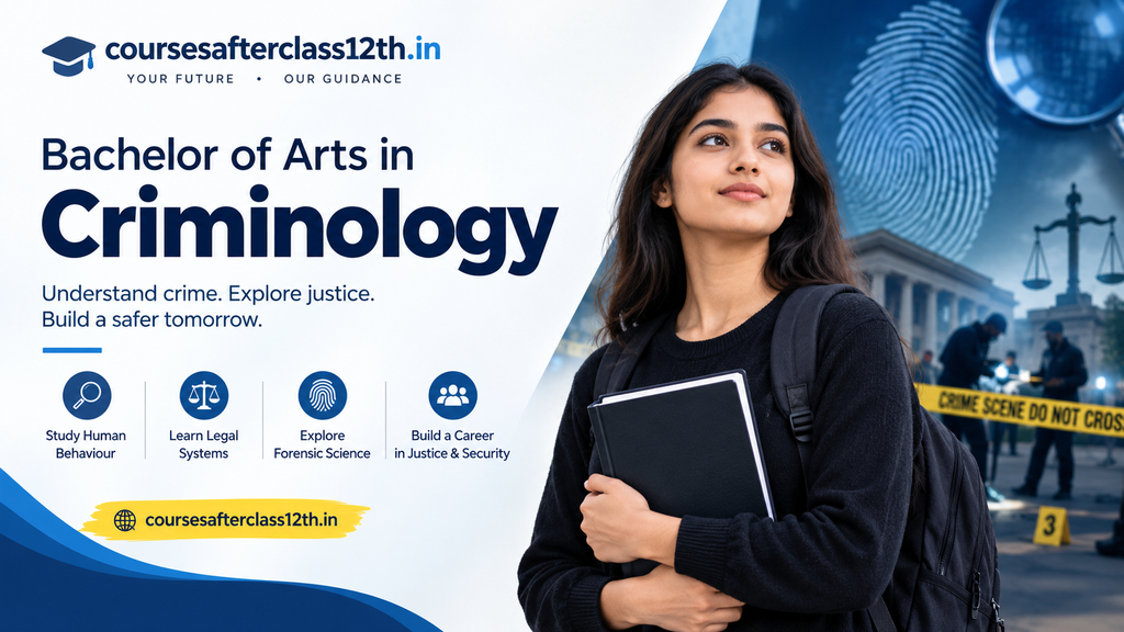 Bachelor of Arts in Criminology course banner