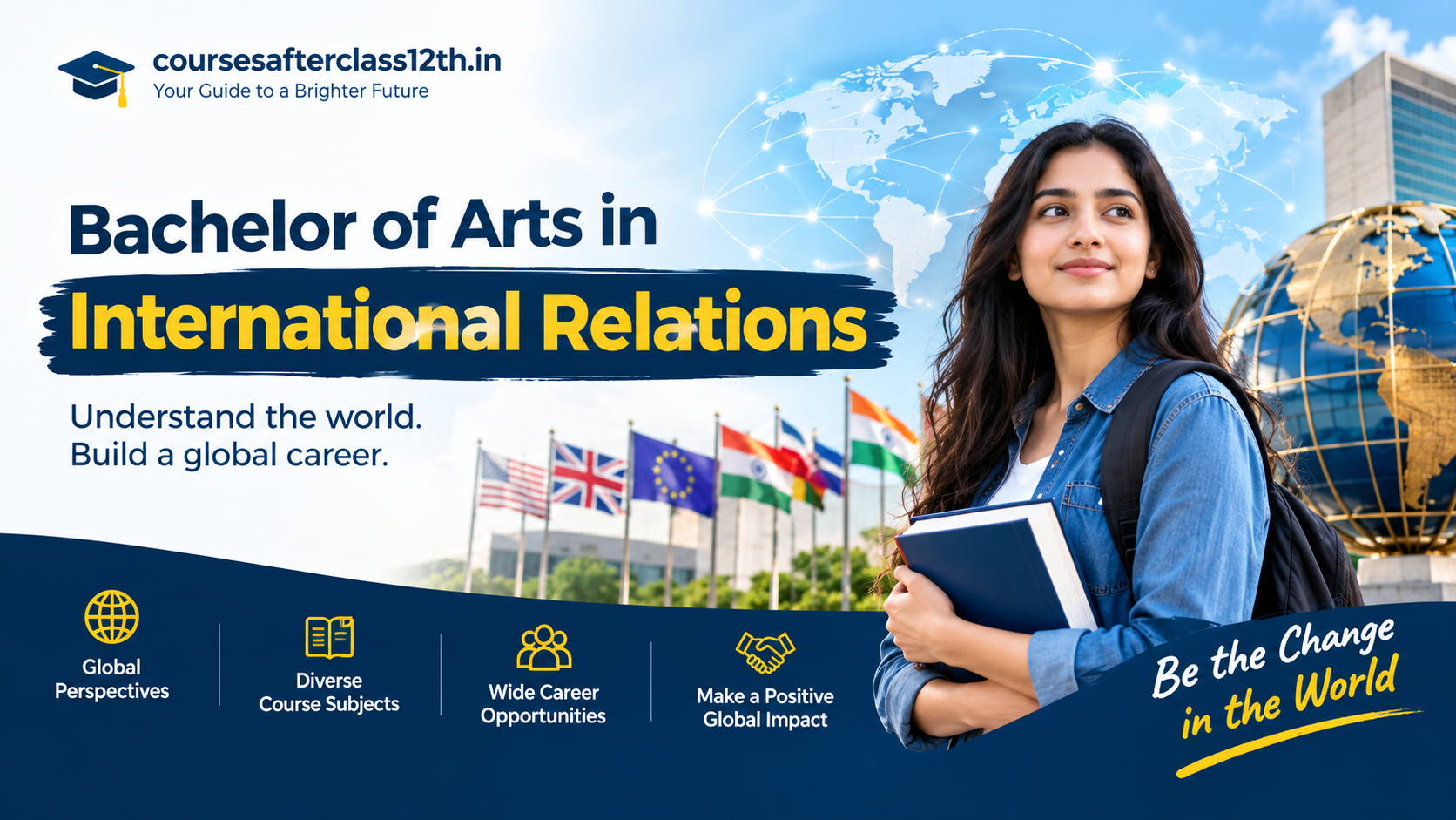 Bachelor of Arts in International Relations course banner