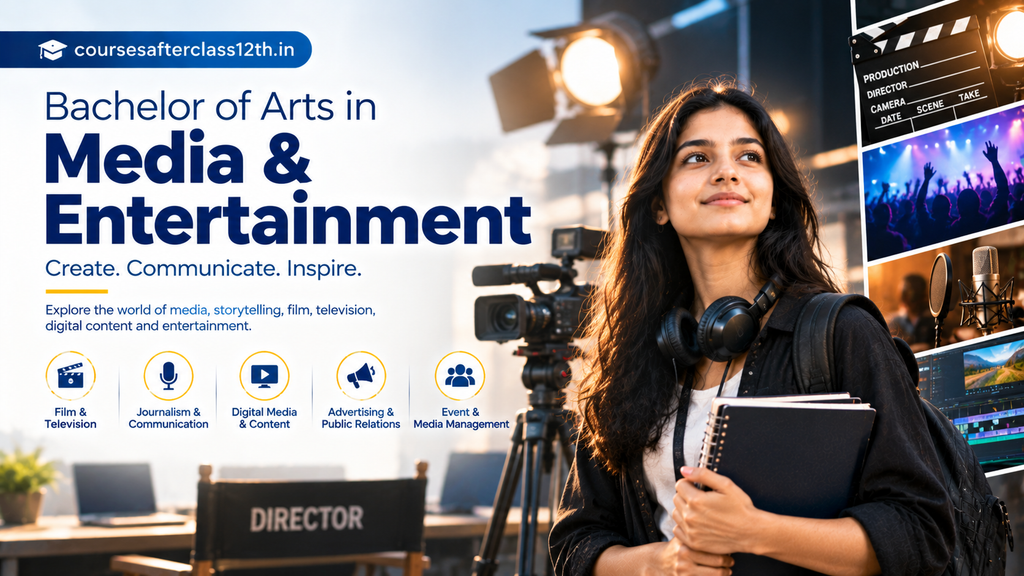 Bachelor of Arts in Media & Entertainment course banner