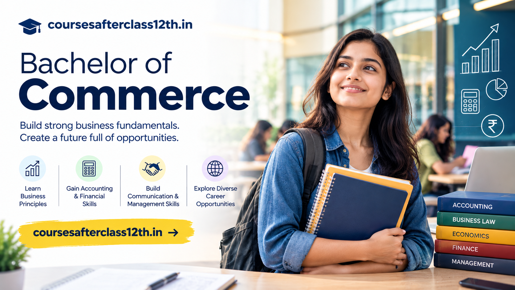 Bachelor of Commerce course educational banner