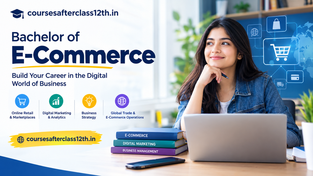 Bachelor of E-Commerce course students learning digital business